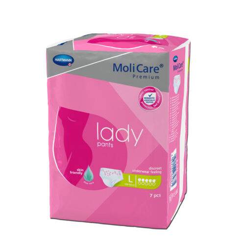 Inkontinenční natahovací kalhotky MoliCare Premium lady pants 5 kapek, 7 ks, velikost L