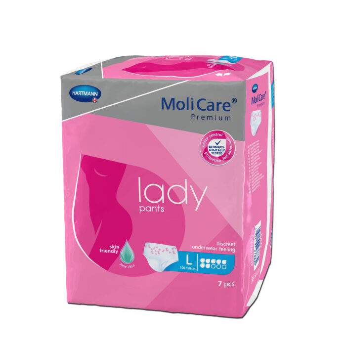 Inkontinenční natahovací kalhotky MoliCare Premium lady pants 7 kapek, 7 ks, velikost L