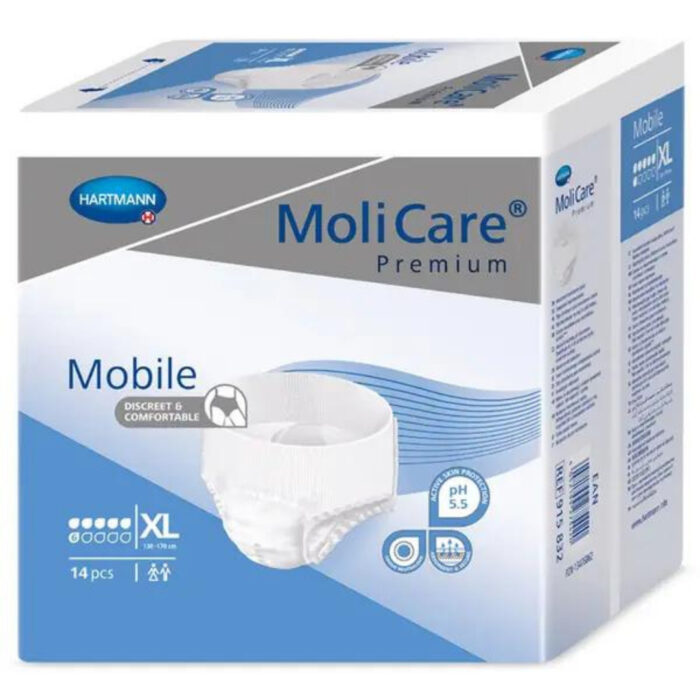 Kalhotky inkontinenční plenkové Molicare Premium Mobile 6 kapek XL