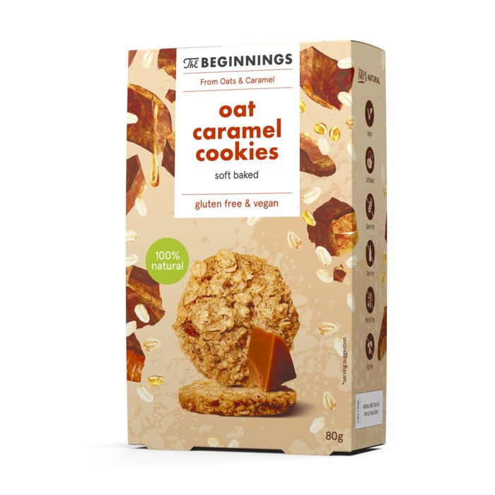 Oat caramel cookies (soft baked)