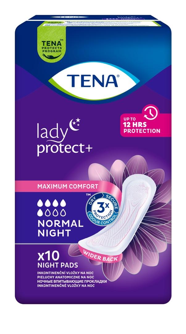 TENA Lady Normal Night inkontinenční vložky na noc, 5 kapek, 10ks