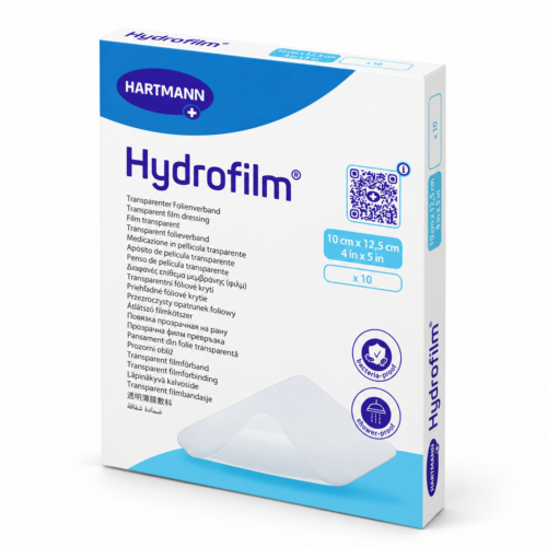 Hydrofilm HARTMANN – sterilní samolepicí transparentní krytí na rány, 10 × 12,5 cm, 10 ks