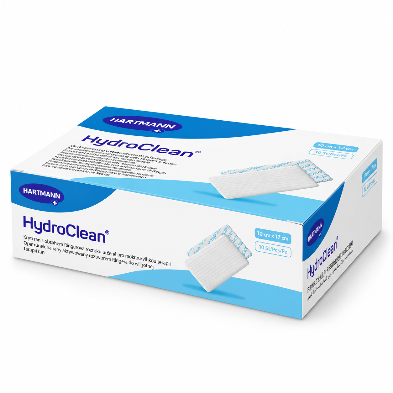HydroClean HARTMANN – hydroaktivní čisticí krytí na rány, 10 × 17 cm, 10 ks